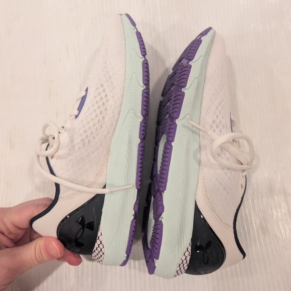 UNDER ARMOUR Hovr Sonic Women's White and Purple Athletic Shoes Size 6.5 - Picture 8 of 11